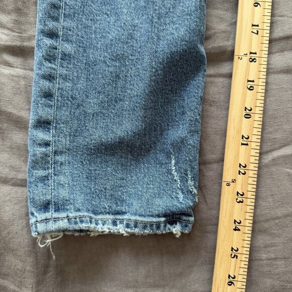 Citizens of Humanity Womens Jeans Charlotte Crop Distressed Light Wash 27 - Picture 5 of 16